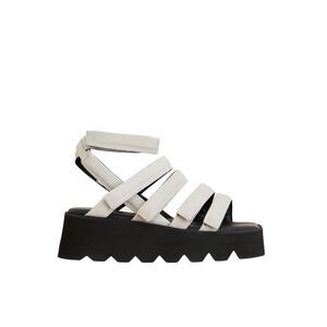 PURO Platform Gladiator Sandal with Strappy Upper Women GREY Sandals
